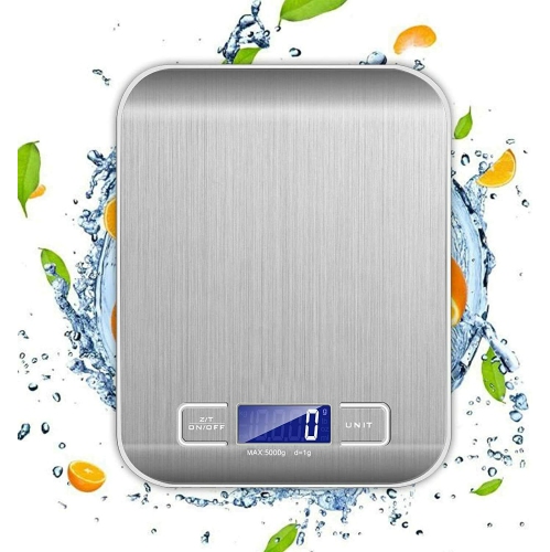 5 Core Food Scale Digital Kitchen Scale 11Lb Silver / 5KG Food Scale with LCD Display