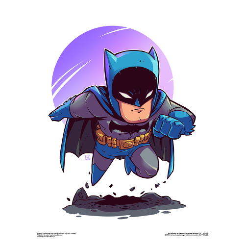 Bedrock Collectibles DC Comics Batman - Chibitz Art Print, 8 x 10 po, non encadré