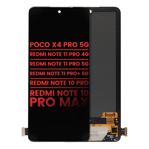 OLED Assembly Without Frame Compatible With Xiaomi Poco X4 Pro 5G/Redmi Note 11 Pro 4G/Note 11 Pro 5G/Note 11 Pro+ 5G/Redmi Note 10 Pro/Redmi Note 10