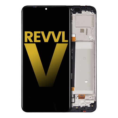 LCD Assembly With Frame Compatible With T-Mobile Revvl V (All Colors) by ESOURCE PARTS - Refurbished condition - Image 2