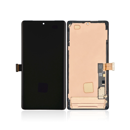 Replacement OLED Assembly With Frame(With Finger Print Sensor)Compatible With Google Pixel 7 Pro(Genuine OEM)-All Colors