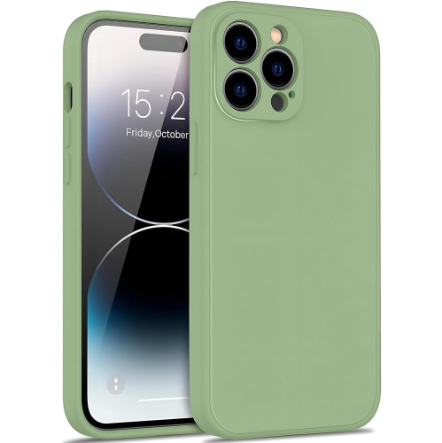 Étui protecteur mince en silicone pour iPhone 15 Pro Max, étui protecteur antichoc en silicone souple