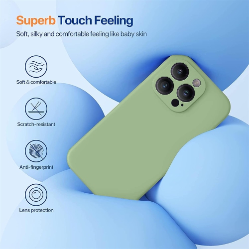 Étui protecteur mince en silicone pour iPhone 15 Pro Max, étui protecteur antichoc en silicone souple