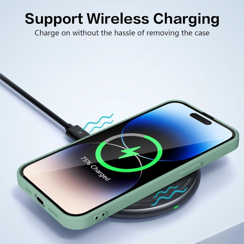 Étui protecteur mince en silicone pour iPhone 15 Pro Max, étui protecteur antichoc en silicone souple