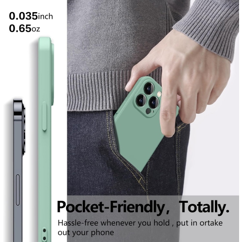 Étui protecteur mince en silicone pour iPhone 15 Pro Max, étui protecteur antichoc en silicone souple