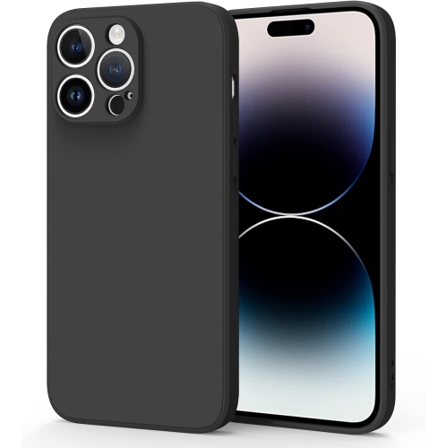 Silicone Slim Full-Body Protective Cover Case for iPhone 15 Pro Max, Soft Silicone Bumper Cover Shockproof Protective Anti-Scratch Case