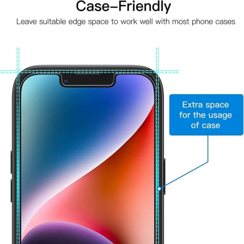 Privacy Screen Protector for iPhone 15 Pro Max with Tempered Glass Camera Lens Protector, 9H Accessories, Case Friendly, , 2.5D Curved