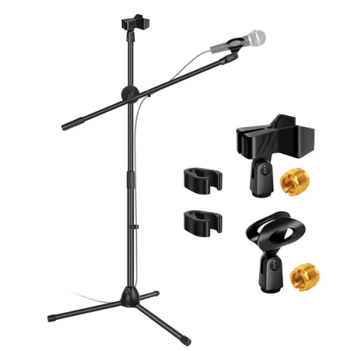 Pied de microphone 5 – Support universel pour microphone et perche de micro  à hauteur réglable MS DBL