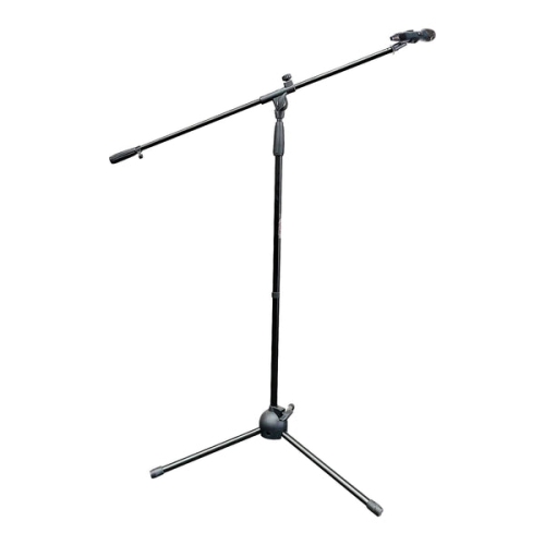 Pied de micro 1 pièces noir trépied ajustable en métal 1,5 pi à  6 pi pied de microphone avec pied de bras de perche Para Microfono pour  les activités de chant, de karaoké, de