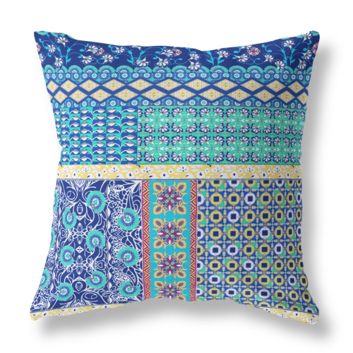 Navy and hotsell yellow outdoor pillows