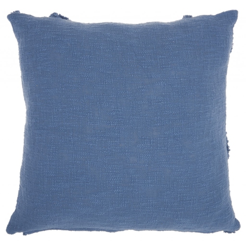 Royal Blue Abstract Shaggy Detail Throw Pillow Best Buy Canada