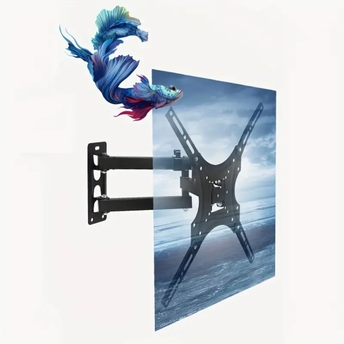 Full Motion TV Wall Mount for 26-55 Inch TVs - Single Stud Articulating Mount, Max VESA 400x400mm, Supports up to 77 LBS