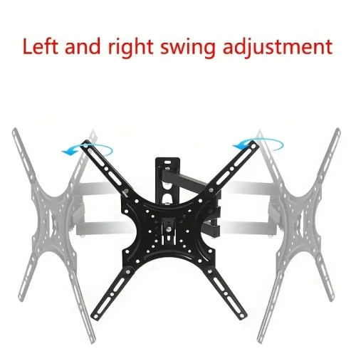 Full Motion TV Wall Mount for 26-55 Inch TVs - Single Stud Articulating Mount, Max VESA 400x400mm, Supports up to 77 LBS