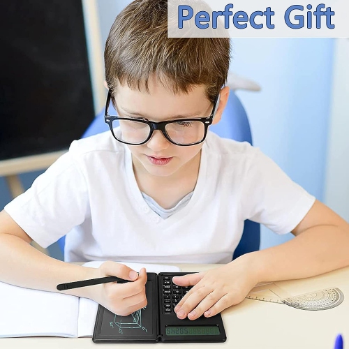 Foldable Scientific Calculator with Handwriting Board - Dual Power Supply, Solar and Battery, Ideal for Students, Teachers, and Engineers