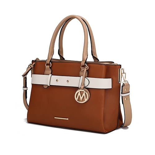 MKF Collection Jamie Vegan Leather Satchel Handbag by Mia K