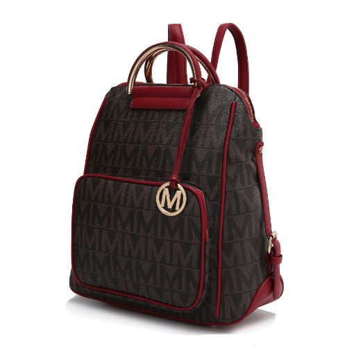 MKF COLLECTION  Cora Milan M Signature Trendy Backpack In Multicolor