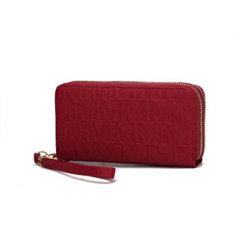 MKF Collection Lisbette Embossed M Signature Wallet by Mia K