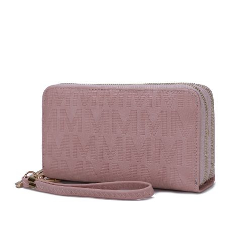 MKF Collection Lisbette Embossed M Signature Wallet by Mia K