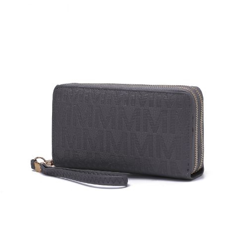 MKF Collection Lisbette Embossed M Signature Wallet by Mia K