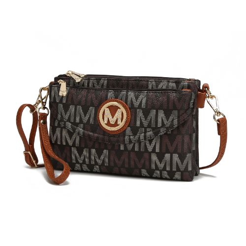 MKF Collection Ishani Five Compartments M Signature Crossbody Bag by Mia K