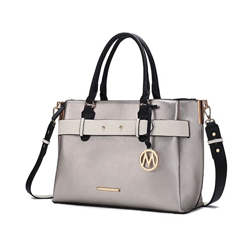 MKF Collection Jamie Vegan Leather Satchel Handbag by Mia K