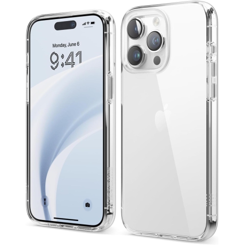 elago Hybrid Clear Case Compatible with iPhone 15 Pro Max Case- 6.7 inch -Military Grade Drop Protection, PC + TPU Hybrid Technology, Reduced Yellowi