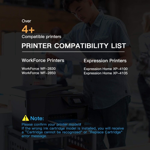 [New Chip] 2Set remplacement de cartouche d'encre compatible pour Epson T212 212 XL à utiliser avec expression Home XP-4100 , EpsonWorkForce WF-2830