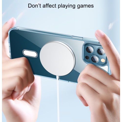 Étui magnétique pour iPhone 15 PRO MAX, compatible avec le chargement sans fil MagSafe, étui antichoc pour téléphone, protection antirayure Clearview