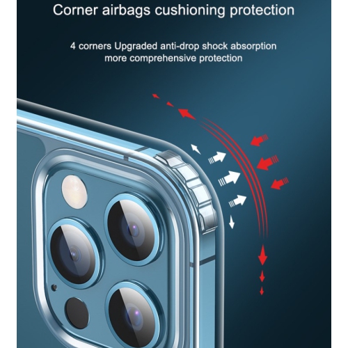 Étui magnétique pour iPhone 15 PRO MAX, compatible avec le chargement sans fil MagSafe, étui antichoc pour téléphone, protection antirayure Clearview