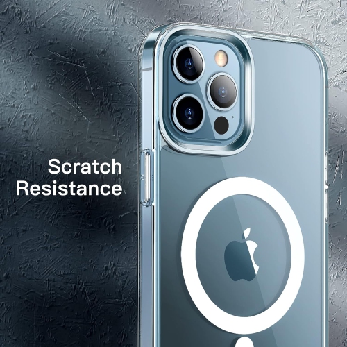 Étui magnétique pour iPhone 15 PRO MAX, compatible avec le chargement sans fil MagSafe, étui antichoc pour téléphone, protection antirayure Clearview