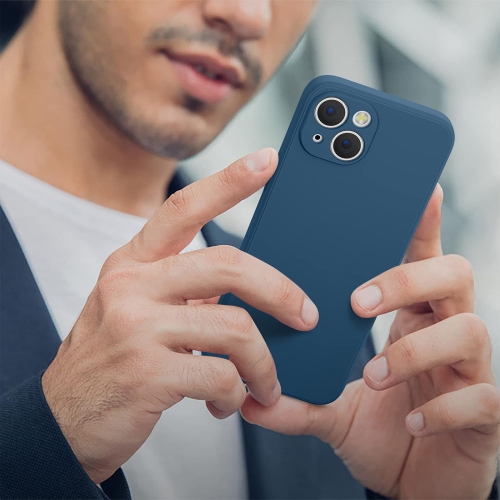 Étui protecteur mince en silicone pour iPhone 15 PLUS, étui protecteur antichoc en silicone souple, EXPÉDITION sans frais