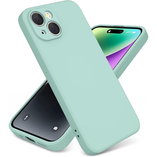 Étui protecteur mince en silicone pour iPhone 15 PLUS, étui protecteur antichoc en silicone souple, EXPÉDITION sans frais