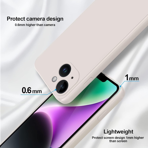 Silicone Slim Full-Body Protective Cover Case for iPhone 15 PLUS, Soft Silicone Bumper Cover Shockproof Protective Anti-Scratch Case-FREE SHIPPING