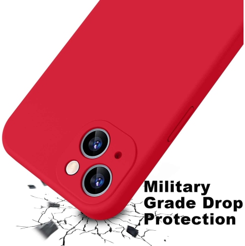 Étui protecteur mince en silicone pour iPhone 15 PLUS, étui protecteur antichoc en silicone souple, EXPÉDITION sans frais