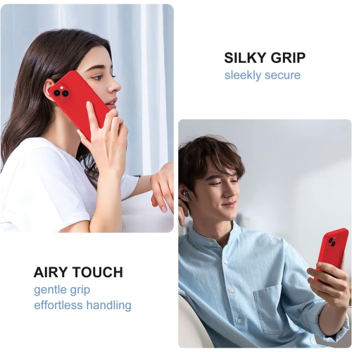 Étui protecteur mince en silicone pour iPhone 15 PLUS, étui protecteur antichoc en silicone souple, EXPÉDITION sans frais