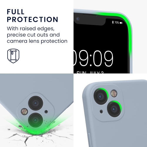 Silicone Slim Full-Body Protective Cover Case for iPhone 15 PLUS, Soft Silicone Bumper Cover Shockproof Protective Anti-Scratch Case-FREE SHIPPING