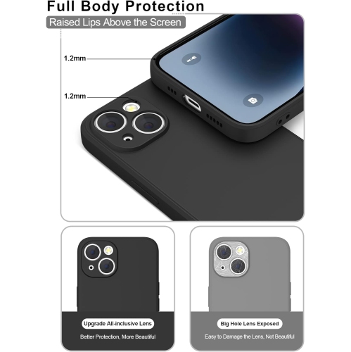 Silicone Slim Full-Body Protective Cover Case for iPhone 15 PLUS, Soft Silicone Bumper Cover Shockproof Protective Anti-Scratch Case-FREE SHIPPING