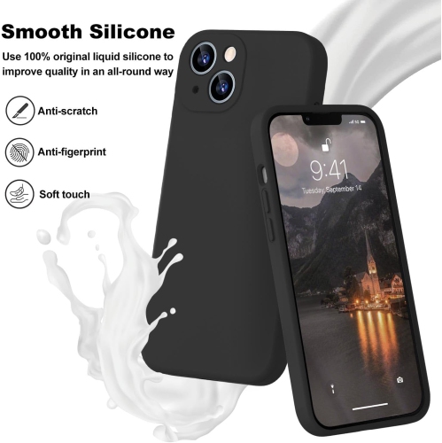 Silicone Slim Full-Body Protective Cover Case for iPhone 15 PLUS, Soft Silicone Bumper Cover Shockproof Protective Anti-Scratch Case-FREE SHIPPING