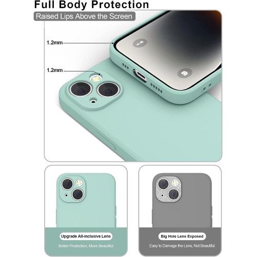 Étui protecteur mince en silicone pour iPhone 15, étui protecteur antichoc en silicone souple, EXPÉDITION sans frais