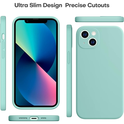 Étui protecteur mince en silicone pour iPhone 15, étui protecteur antichoc en silicone souple, EXPÉDITION sans frais