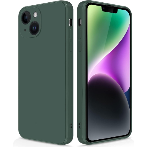 Étui protecteur mince en silicone pour iPhone 15, étui protecteur antichoc en silicone souple, EXPÉDITION sans frais