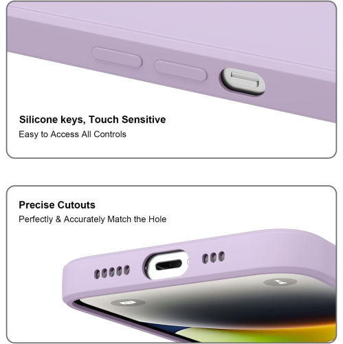 Étui protecteur mince en silicone pour iPhone 15, étui protecteur antichoc en silicone souple, EXPÉDITION sans frais