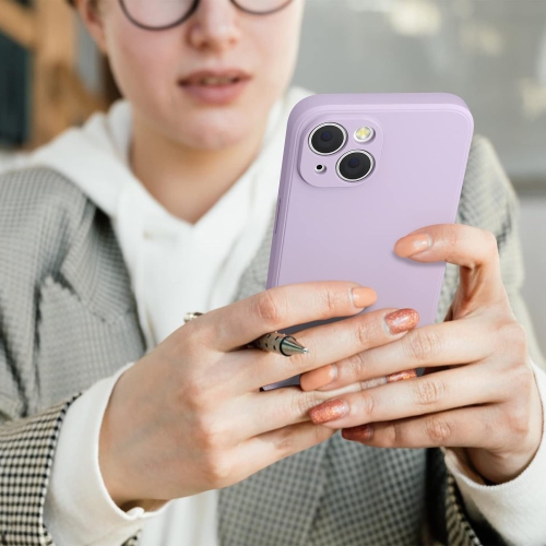 Étui protecteur mince en silicone pour iPhone 15, étui protecteur antichoc en silicone souple, EXPÉDITION sans frais