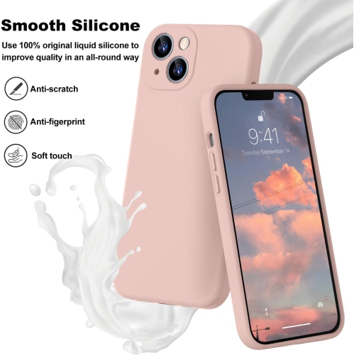 Étui protecteur mince en silicone pour iPhone 15, étui protecteur antichoc en silicone souple, EXPÉDITION sans frais