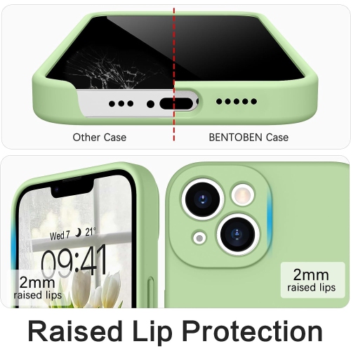 Étui protecteur mince en silicone pour iPhone 15, étui protecteur antichoc en silicone souple, EXPÉDITION sans frais