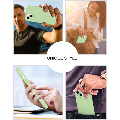 Étui protecteur mince en silicone pour iPhone 15, étui protecteur antichoc en silicone souple, EXPÉDITION sans frais