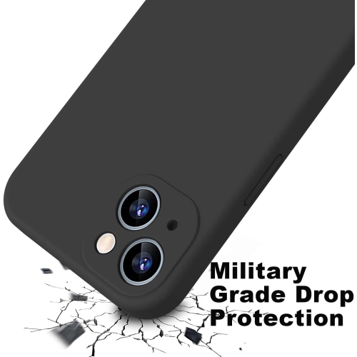 Étui protecteur mince en silicone pour iPhone 15, étui protecteur antichoc en silicone souple, EXPÉDITION sans frais