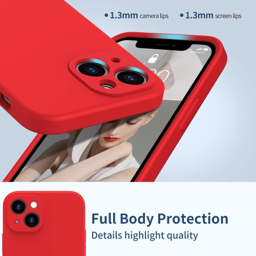 Silicone Slim Full-Body Protective Cover Case for iPhone 15, Soft Silicone Bumper Cover Shockproof Protective Anti-Scratch Case-FREE SHIPPING