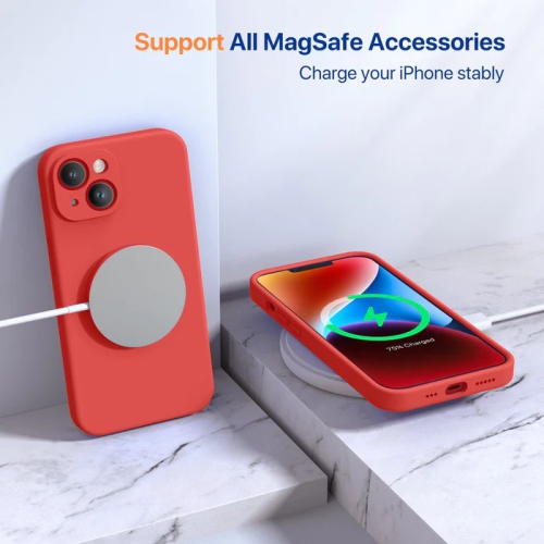 Silicone Slim Full-Body Protective Cover Case for iPhone 15, Soft Silicone Bumper Cover Shockproof Protective Anti-Scratch Case-FREE SHIPPING