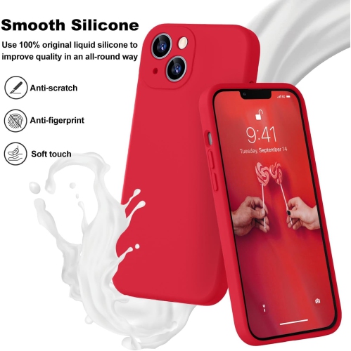 Silicone Slim Full-Body Protective Cover Case for iPhone 15, Soft Silicone Bumper Cover Shockproof Protective Anti-Scratch Case-FREE SHIPPING